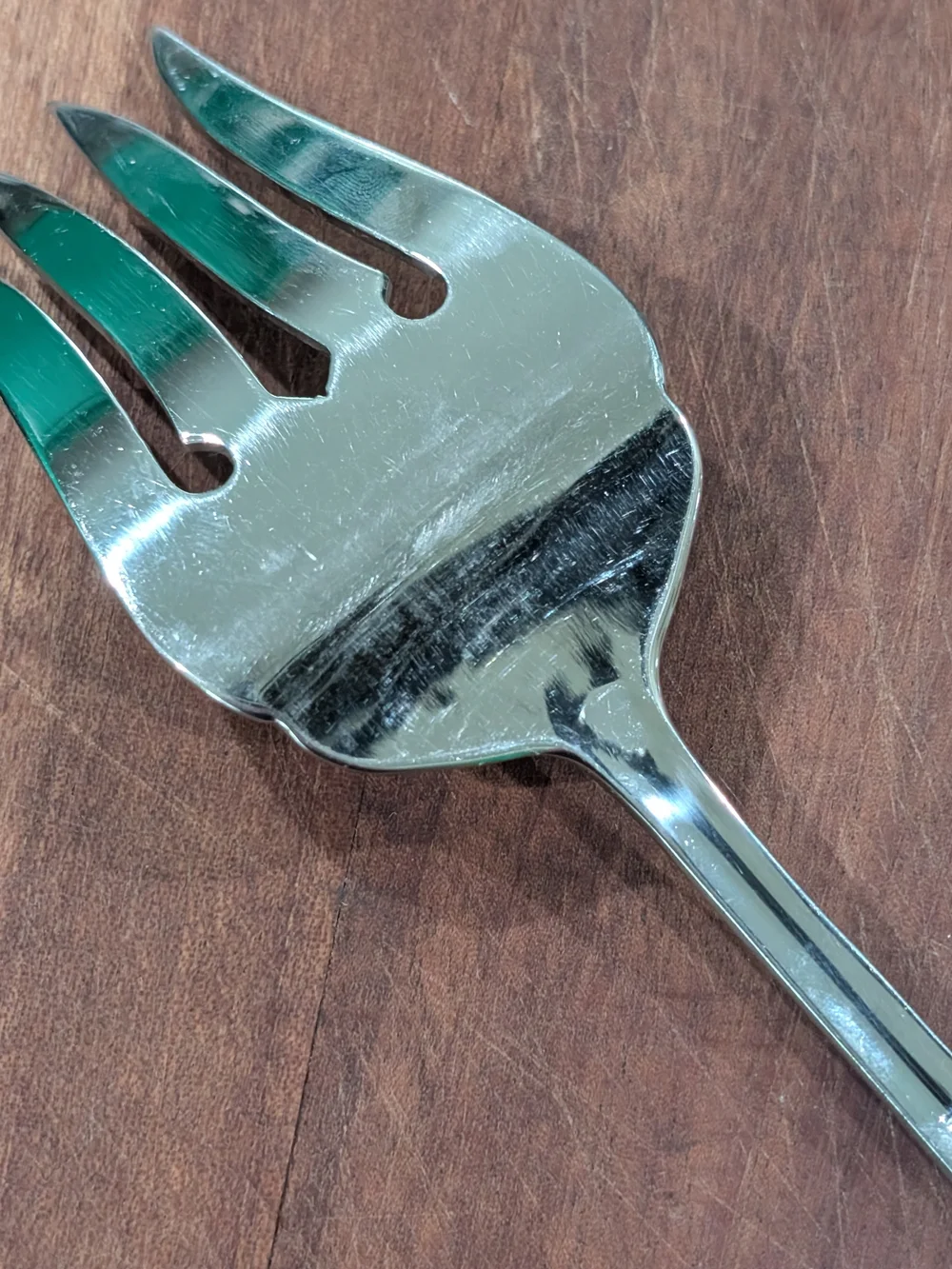 Retroneu 18/8 Korea Kimberly Pattern Cold Meat Serving Fork